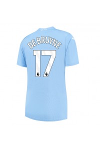 Manchester City Kevin De Bruyne #17 Voetbaltruitje Thuis tenue Dames 2023-24 Korte Mouw